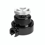 Porcelain two-way switch with a knob and base kit — Black / White / 1 conduit entry