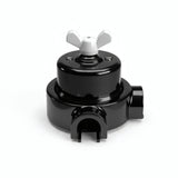 Porcelain two-way switch with a butterfly nut and base kit — Black / White / 2 conduit entries
