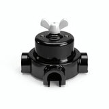 Porcelain two-way switch with a butterfly nut and base kit — Black / White / 3 conduit entries