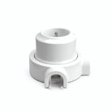 Porcelain wall socket and base kit — French 2P+T 16 A / White / 2 conduit entries