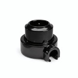 Porcelain wall socket and base kit — French 2P+T 16 A / Black / 1 conduit entry