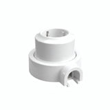 Porcelain wall socket and base kit — Schuko 2P+T 16 A / White / 1 conduit entry