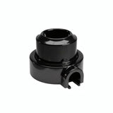 Porcelain wall socket and base kit — Schuko 2P+T 16 A / Black / 1 conduit entry