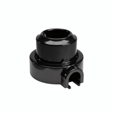 Porcelain wall socket and base kit — Schuko 2P+T 16 A / Black / 1 conduit entry