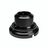 Porcelain wall socket and base kit — Schuko 2P+T 16 A / Black / Flat Ø 100 mm