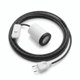 Plug-in mini GU10 spotlight, matt white finish