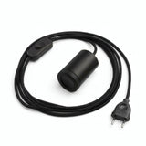 Plug-in mini GU10 spotlight, black finish