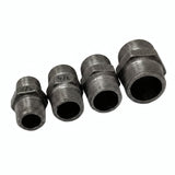 Right/left-hand nipple M/M in black cast iron - product photo on white background 2