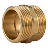 Male-to-male equal nipple in CW617N brass BSP - isometric view