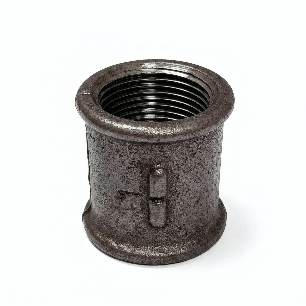 Right/left-hand coupling F/F in black cast iron - product photo on white background 7