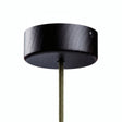 Mini cylindrical wooden ceiling rose, Ø 88 mm — 1 central hole / Wenge effect
