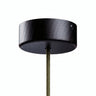 Mini cylindrical wooden ceiling rose, Ø 88 mm — 1 central hole / Wenge effect