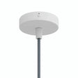 Mini cylindrical metal ceiling rose, Ø 83 mm — 1 central hole / Conical thermoplastic / Matt white