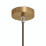 Mini cylindrical metal ceiling rose, Ø 83 mm — 1 central hole / Conical thermoplastic / Satin bronze