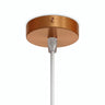 Mini cylindrical metal ceiling rose, Ø 83 mm — 1 central hole / Conical thermoplastic / Satin copper