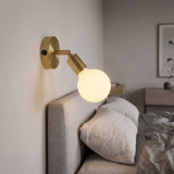 Mini cylindrical metal ceiling rose with a switch, Ø 83 mm — Satin bronze