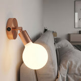 Mini cylindrical metal ceiling rose with a switch, Ø 83 mm — Satin copper