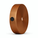 Mini cylindrical metal ceiling rose with a switch, Ø 83 mm — Satin copper