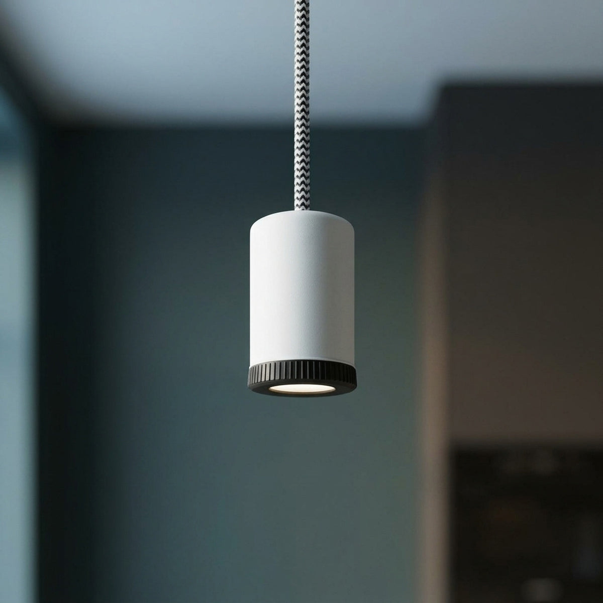Mini LED spotlight in metal for Mini GU10 bulbs — Matt white