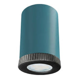 Mini LED spotlight in metal for Mini GU10 bulbs — Petrol blue