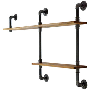 Shallow shelving kit - wall-mounted or free-standing - made-to-measure