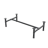 Coffee table base, H-frame, cast iron and steel Ø 42 mm, 136 × 71 cm, height 34 cm