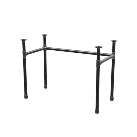 Desk base, U-frame, cast iron and steel Ø 34 mm, 102 × 52 cm, height 72 cm