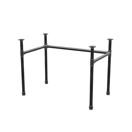 Desk base, U-frame, cast iron and steel Ø 34 mm, 102 × 62 cm, height 72 cm
