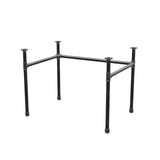 Desk base, U-frame, cast iron and steel Ø 34 mm, 102 × 72 cm, height 72 cm