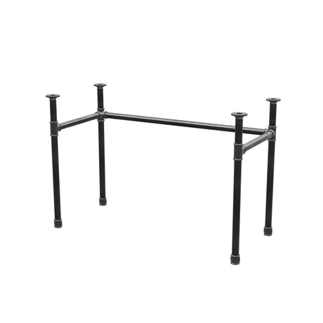 Desk base, U-frame, cast iron and steel Ø 34 mm, 112 × 52 cm, height 72 cm
