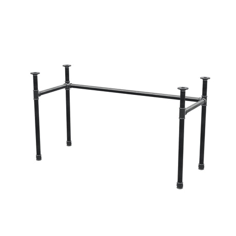 Desk base, U-frame, cast iron and steel Ø 34 mm, 132 × 52 cm, height 72 cm