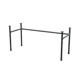Desk base, U-frame, cast iron and steel Ø 34 mm, 162 × 62 cm, height 72 cm