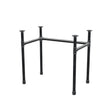 Desk base, U-frame, cast iron and steel Ø 34 mm, 82 × 52 cm, height 72 cm