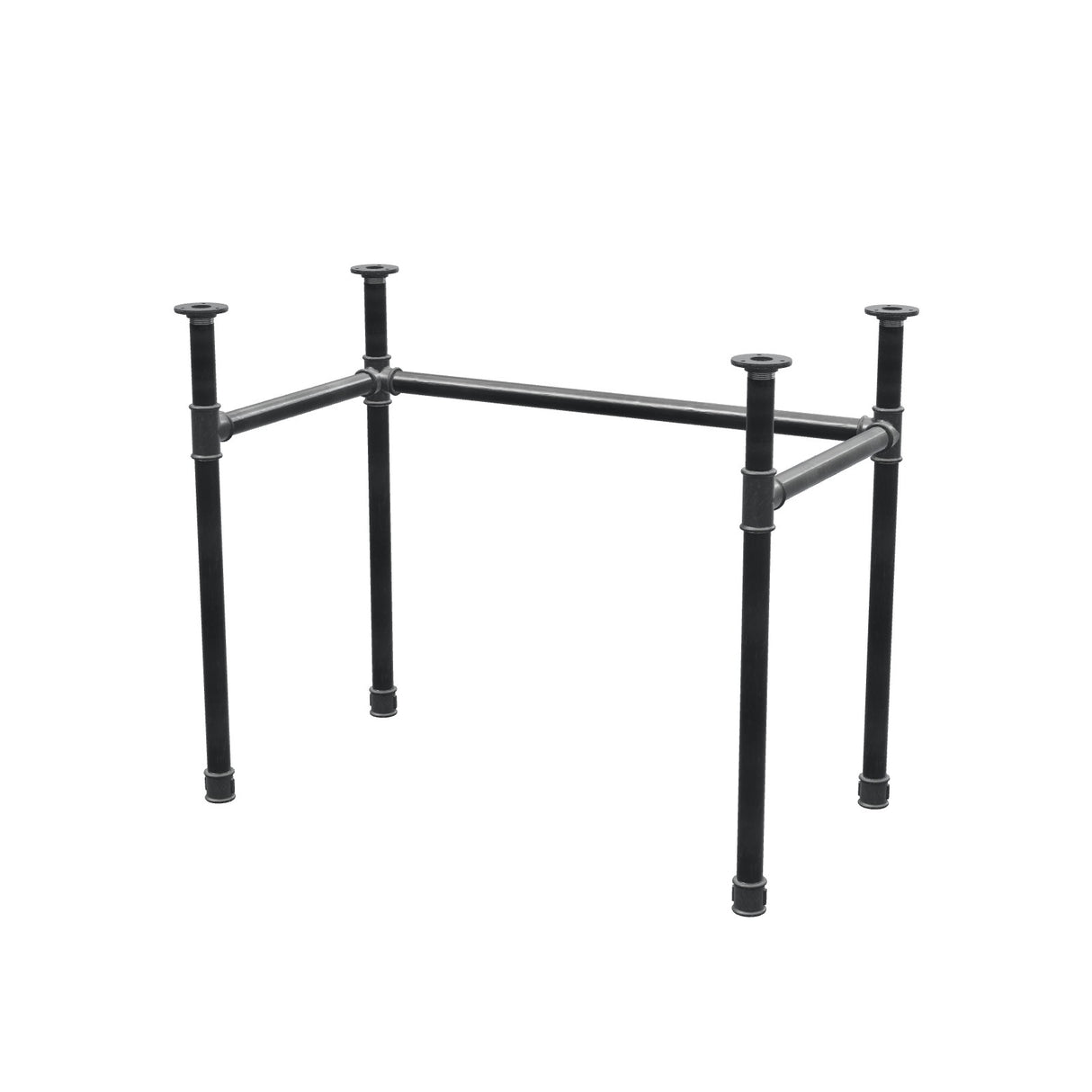 Desk base, U-frame, cast iron and steel Ø 34 mm, 92 × 52 cm, height 72 cm
