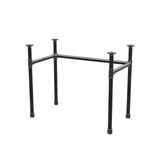 Desk base, U-frame, cast iron and steel Ø 34 mm, 92 × 52 cm, height 72 cm