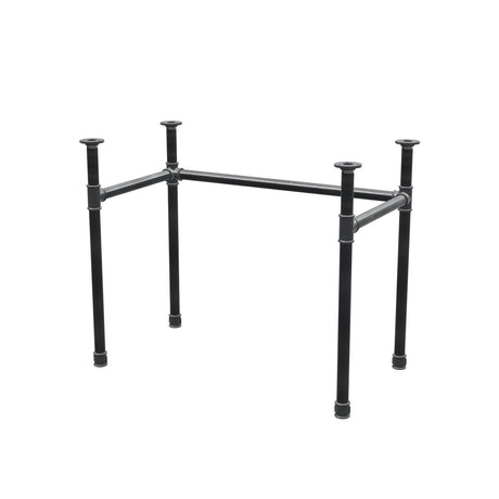 Desk base, U-frame, cast iron and steel Ø 34 mm, 92 × 52 cm, height 72 cm