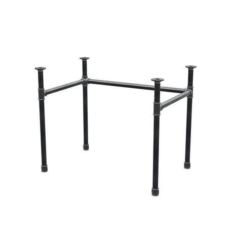 Desk base, U-frame, cast iron and steel Ø 34 mm, 92 × 62 cm, height 72 cm
