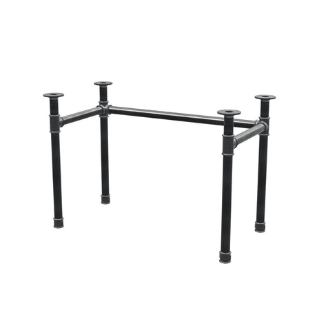 Desk base, U-frame, cast iron and steel Ø 42 mm, 106 × 56 cm, height 70 cm