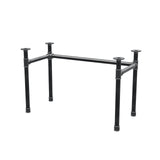 Desk base, U-frame, cast iron and steel Ø 42 mm, 116 × 56 cm, height 70 cm