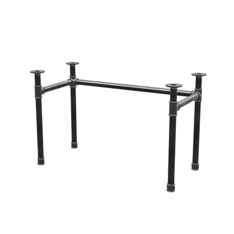 Desk base, U-frame, cast iron and steel Ø 42 mm, 116 × 56 cm, height 70 cm