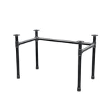 Desk base, U-frame, cast iron and steel Ø 42 mm, 116 × 66 cm, height 70 cm