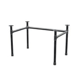 Desk base, U-frame, cast iron and steel Ø 42 mm, 116 × 76 cm, height 70 cm