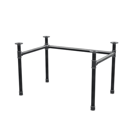 Desk base, U-frame, cast iron and steel Ø 42 mm, 116 × 76 cm, height 70 cm