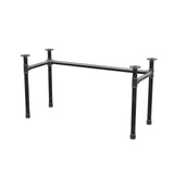 Desk base, U-frame, cast iron and steel Ø 42 mm, 136 × 56 cm, height 70 cm