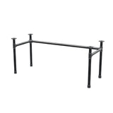Desk base, U-frame, cast iron and steel Ø 42 mm, 166 × 66 cm, height 70 cm