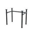 Desk base, U-frame, cast iron and steel Ø 42 mm, 86 × 56 cm, height 70 cm