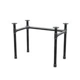 Desk base, U-frame, cast iron and steel Ø 42 mm, 96 × 56 cm, height 70 cm