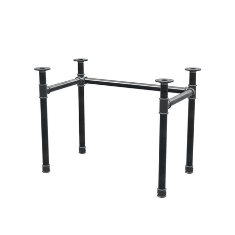 Desk base, U-frame, cast iron and steel Ø 42 mm, 96 × 56 cm, height 70 cm