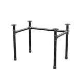 Desk base, U-frame, cast iron and steel Ø 42 mm, 96 × 66 cm, height 70 cm