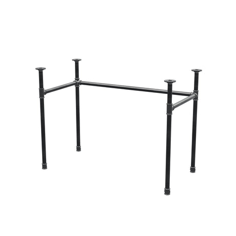 Desk base, U-frame, cast iron and steel Ø 27 mm, 101 × 51 cm, height 71 cm